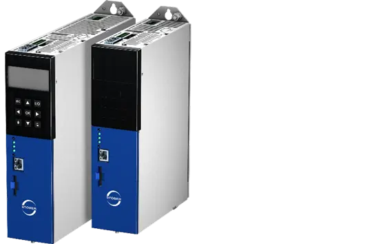 El nuevo regulador de accionamiento SB6 con y sin unidad de mando.